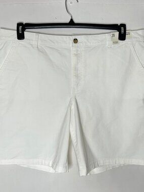 NWT a.n.a. Woman’s Shorts sz 20 White Twill Bermuda Comfort Stretch